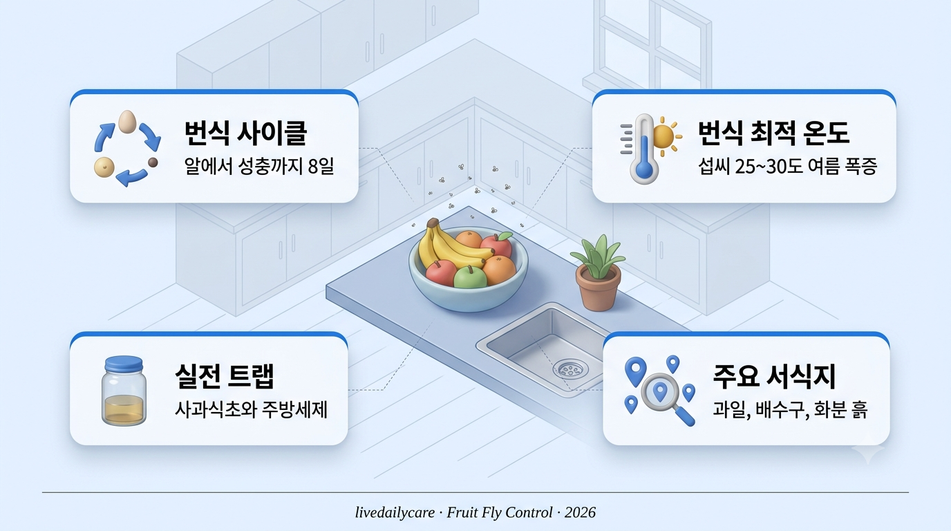 날파리 없애는 법, 아무리 잡아도 계속 생기는 이유