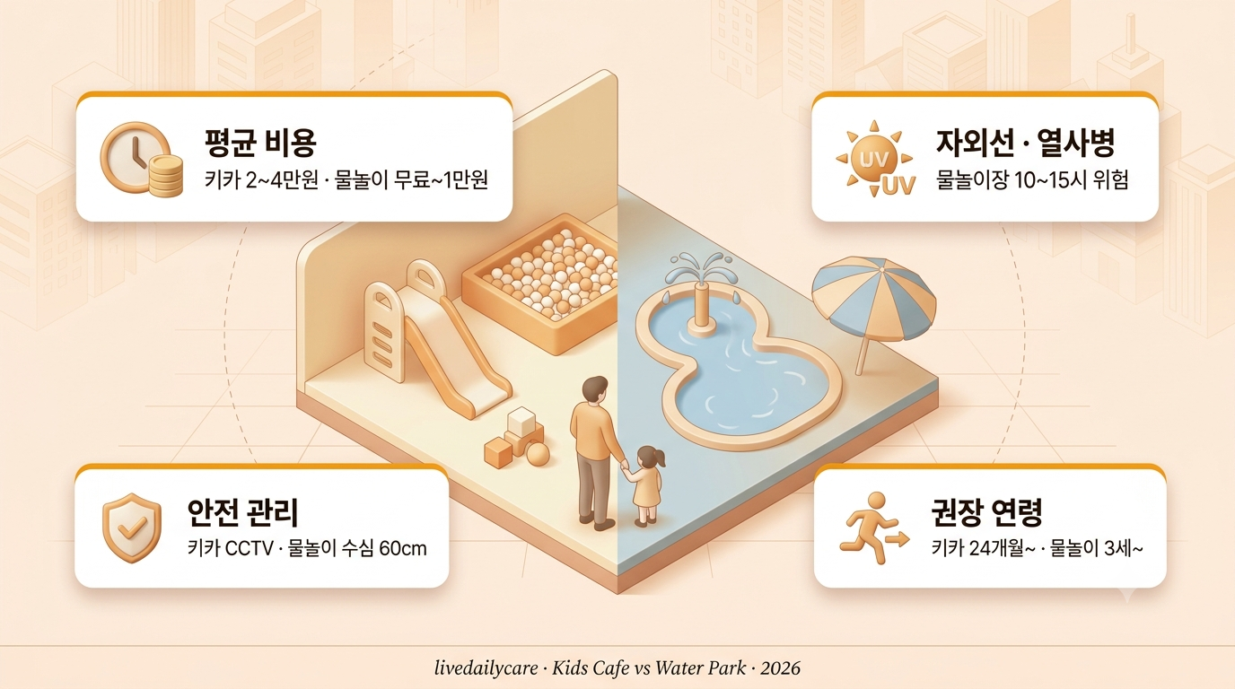 키즈카페 물놀이장 비교 여름 나들이 가이드